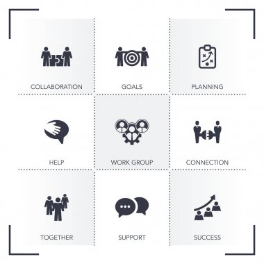 ekip çalışması Icon set