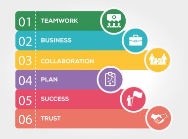 Ortaklık Infographic kavramı