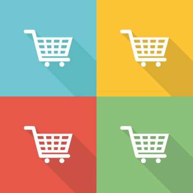 Müşteri düz simgesi kavramı