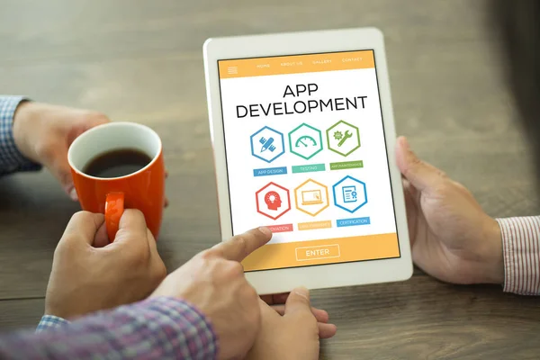 App ontwikkeling, innovatieconcept — Stockfoto