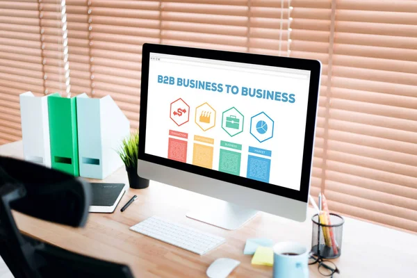 Concetto Business To Business — Foto Stock