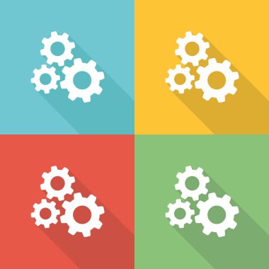 İşlemleri düz simgesi kavramı