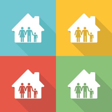 Mahalle düz simgesi kavramı