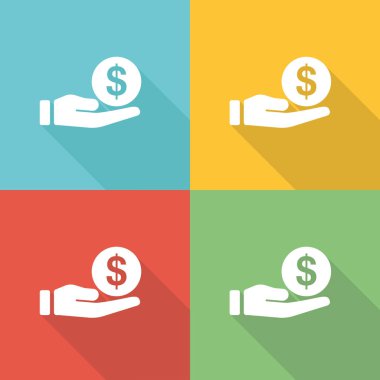 Kredi düz simgesi kavramı