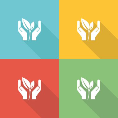 Bitki düz simgesi kavramı