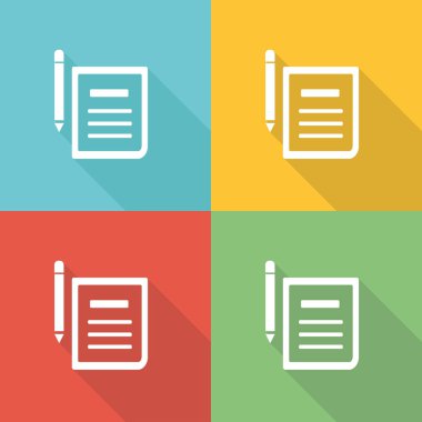 Sözleşme düz simgesi kavramı