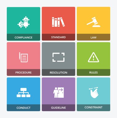 Yönetmelik Icon Set