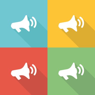 Pazarlama düz simgesi kavramı