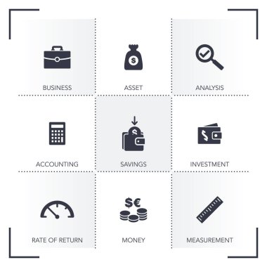 Nakit akışı Icon Set