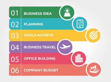 Modern iş Infographic kavramı