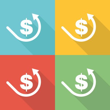 Kredi düz simgesi kavramı