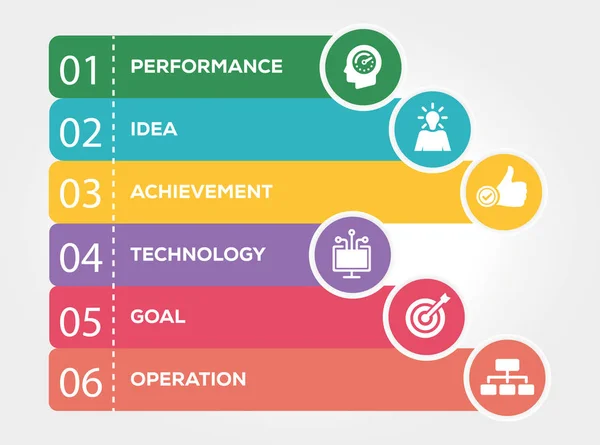 Experiencia Concepto Infográfico — Vector de stock