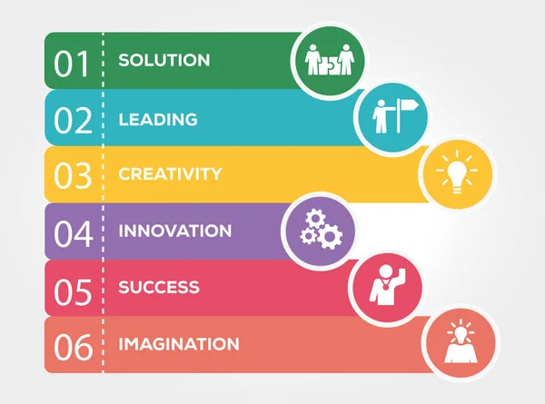 Visione Concetto infografico — Vettoriale Stock