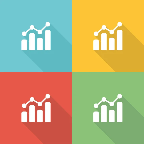 Conceito de ícone plano de progresso —  Vetores de Stock