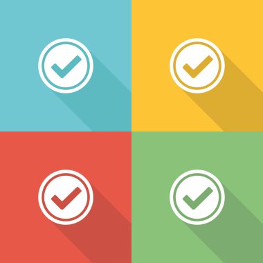 Doğrulama ve doğrulama düz simgesi kavramı