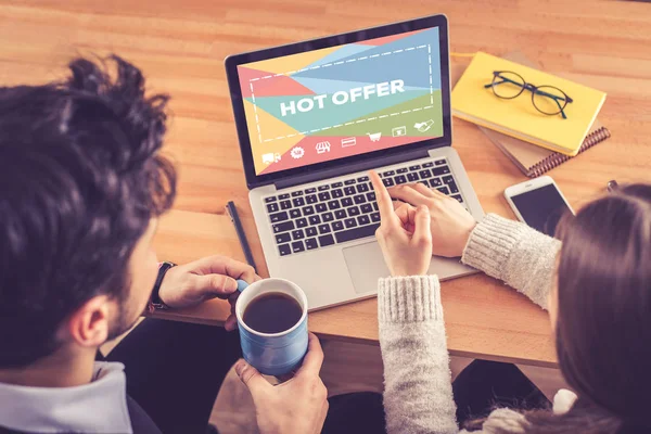 HOT OFFER CONCEPT — Stock Photo, Image