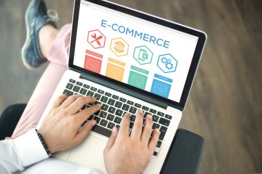 E-ticaret kavramı ile simgeler