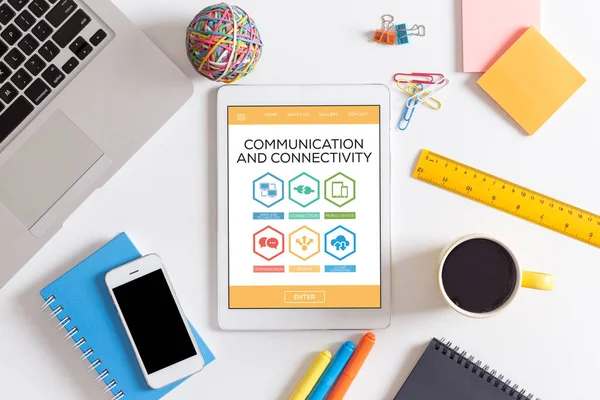 Concepto de comunicación y conectividad —  Fotos de Stock