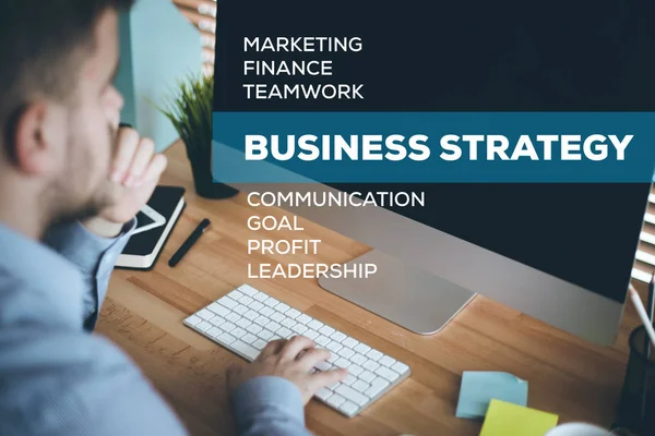 BUSINESS STRATEGY CONCEPT — Stock Photo, Image