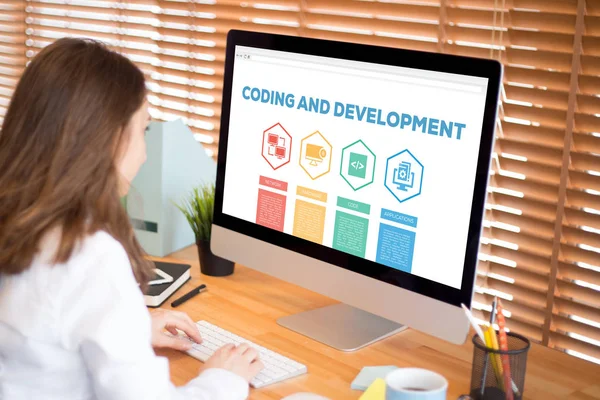 Coding and Development concept — Stock Photo, Image