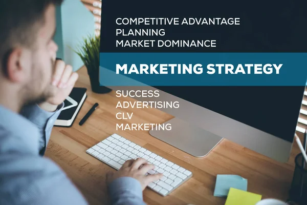 Concetto di strategia di marketing — Foto Stock