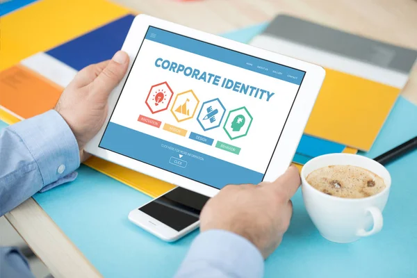 Concepto de identidad corporativa —  Fotos de Stock