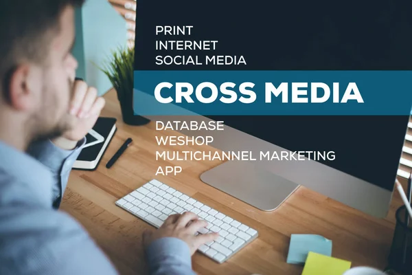Cross Media Concept — Stockfoto