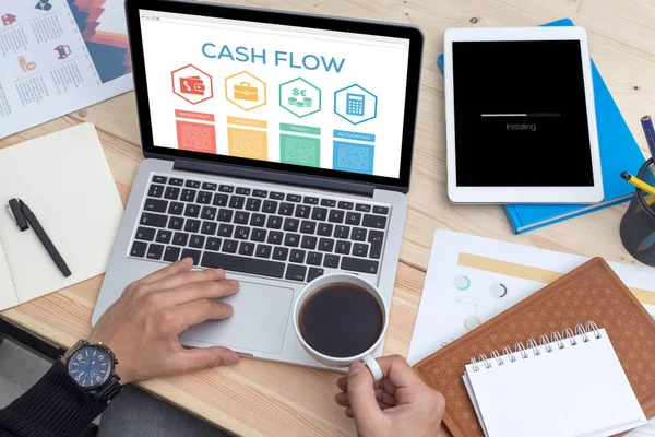 Cash-flow concept — Stockfoto