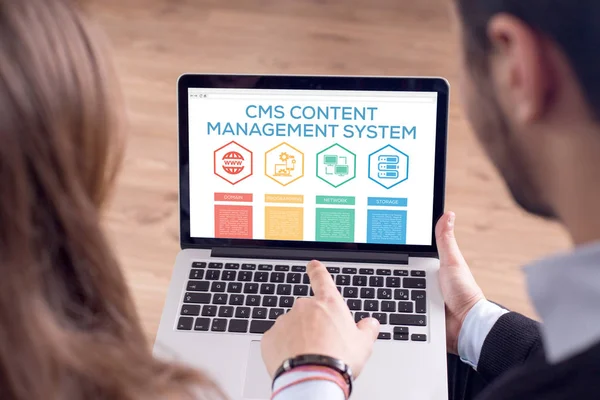CMS Content Management System concept — Stock Photo, Image