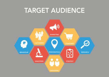 Target Audience Icon Concept clipart
