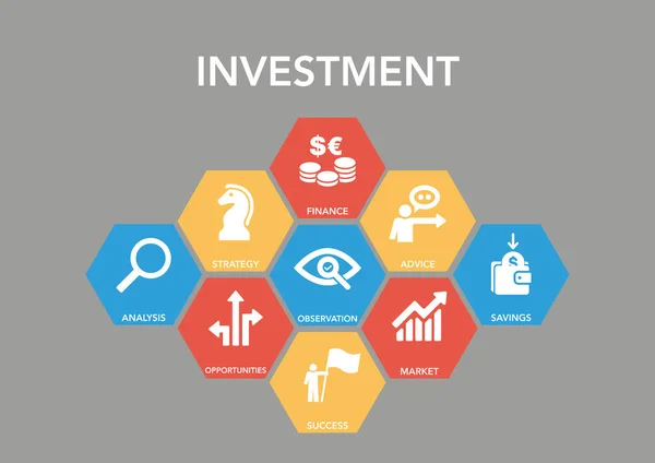 Concepto de icono de inversión — Archivo Imágenes Vectoriales