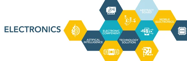 Concetto di icona elettronica — Vettoriale Stock