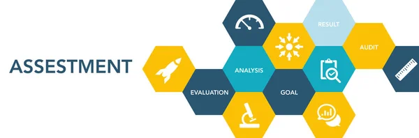 Assestment pictogram Concept — Stockvector