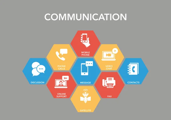 Kommunikationsikone — Stockvektor