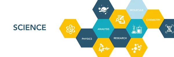 Concepto del icono de la ciencia — Vector de stock