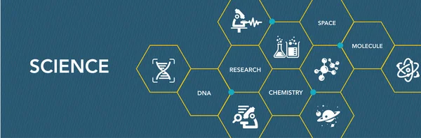 Konzept der wissenschaftlichen Ikone — Stockvektor