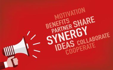 Synergy Concept. Illustration  clipart