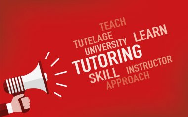 Tutoring Concept. Illustration  clipart