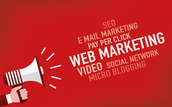 Concept de marketing Web — Image vectorielle