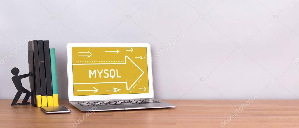 MYSQL CONCEPT on screen 