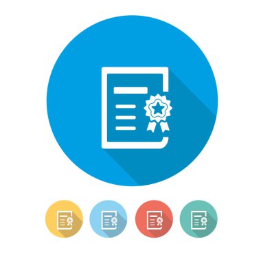 Sertifika kavramı. illüstrasyon 