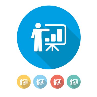 Eğitmen kavramı. illüstrasyon 