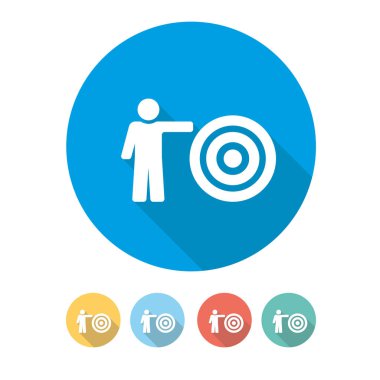 Hedefleri kavramı. illüstrasyon 