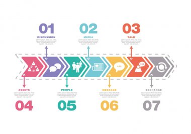 İletişim kavramı. illüstrasyon 