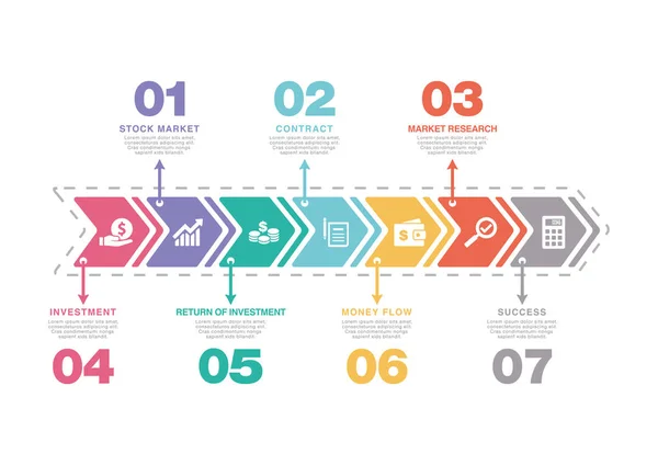 CONCEPTO DE ANÁLISIS E INVERSIÓN — Vector de stock