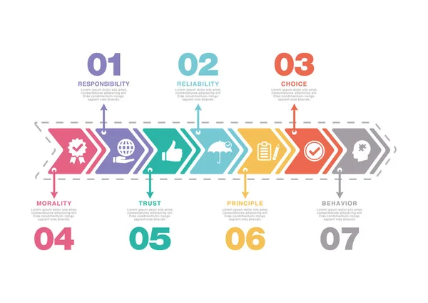 Concepto de ética empresarial — Vector de stock