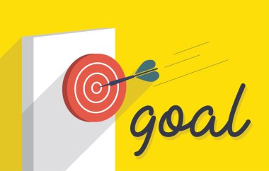 Hedef konsept illüstrasyon