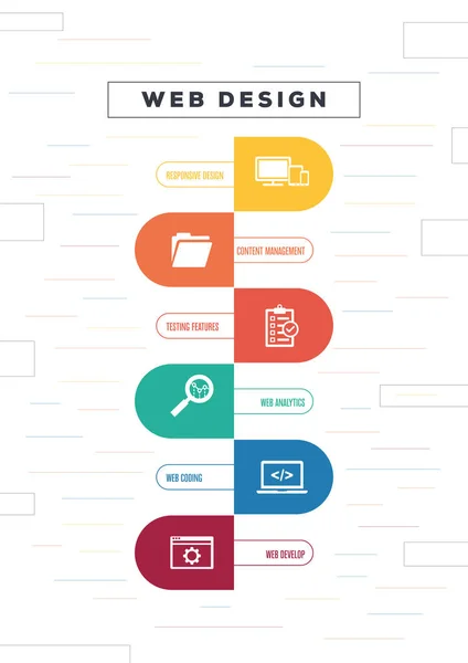 Brochura de negócios infrographic — Vetor de Stock