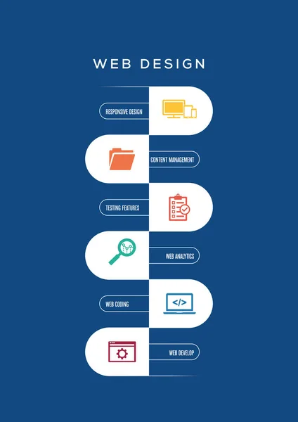 Folleto infrográfico de negocios — Vector de stock