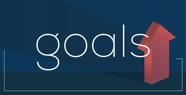 Goals Concept illustration — Stock Vector